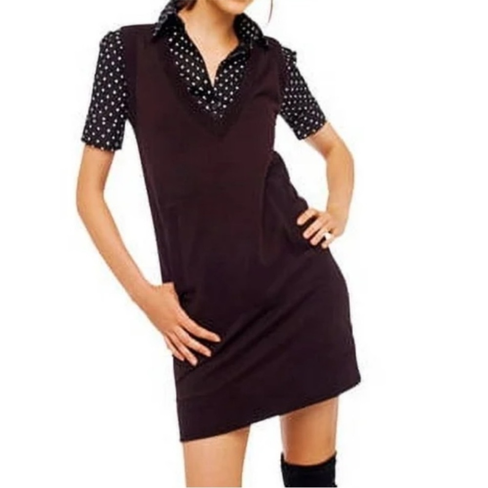 Norma Kamali Sleeveless V-Neck Tunic Sweatshirt Dress Sz M
